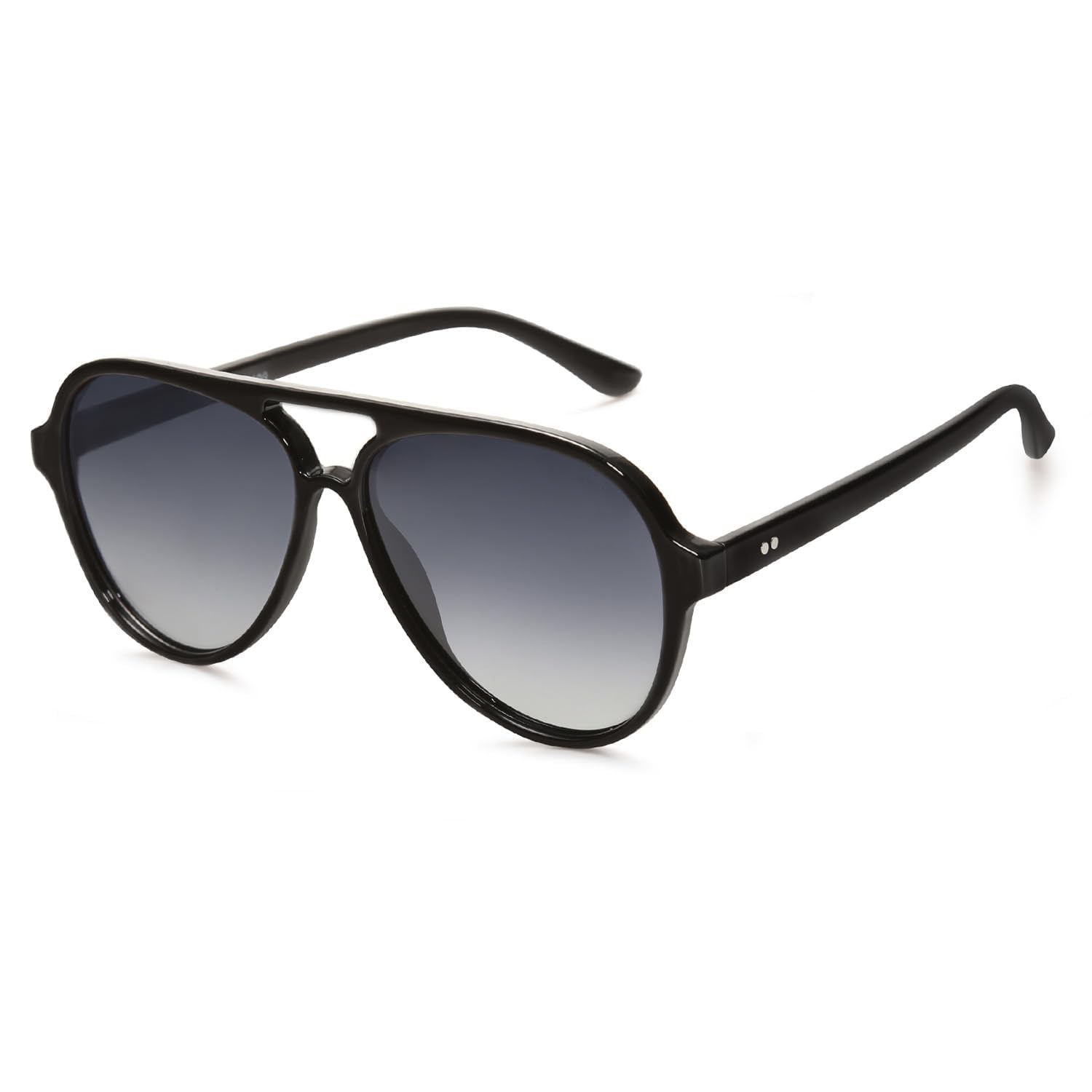 SOJOS Retro Polarized Sunglasses For Women Classic Double Bridge Sunglasses For 
