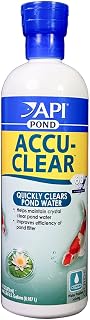 API Pond ACCU-Clear (16 fl oz) Water Clarifier - Improves Filter Efficiency | Quickly Cleans Cloudy Pond Water - Treats Up To 2,400 Gallons - Safe for Pets & Wildlife - Weekly Maintenance or As Needed