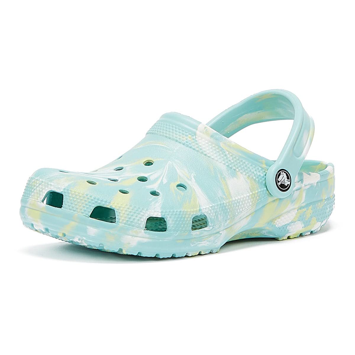Crocs Unisex Adult Classic Marbled Clog Clog, Pure Water/Multi, 36/37 EU