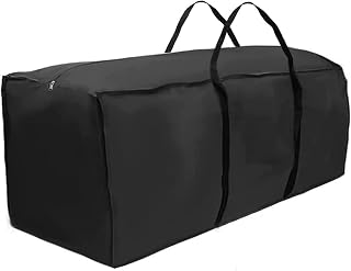 Storage Bag Protective Cover for Cushions Water-Repellent Garden Cushion Storage Bag for Christmas Tree Upholstery Protective Cover Waterproof(173x76x51cm)
