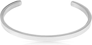 Made by Nami Men's Bracelet Silver Adjustable 16-23 cm Stainless Steel 316L