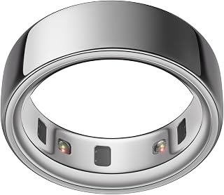 OURA Ring 4 Smart Ring - Silver - Size 8 | Sleep, Activity, Women’s Health, AI Advisor, Up to 8 Days of Battery Life, Size Before You Buy, Android & iOS Compatible