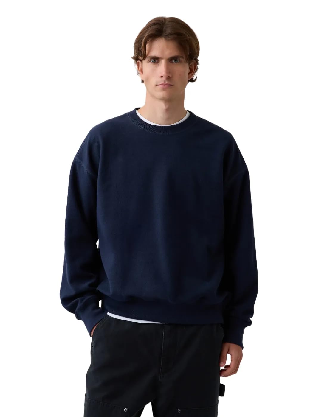 Gap Men's Crewneck Fleece Sweatshirt with Logo