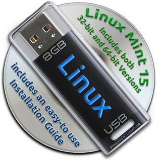 Linux Mint 15 on Bootable 8GB USB Flash Drive and DVD set - 32-bit and 64-bit.