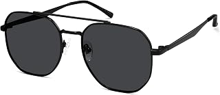 SOJOS Classic Square Aviator Sunglasses for Women Men Retro Hexagon UV400 Protection Shades SJ1222