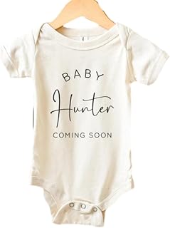 Custom Baby Coming Soon Onesie,Personalized Pregnancy Announcement Bodysuit with Name,Newborn Romper,Baby Name Onesie,Baby Shower,Gender Reveal Outfit