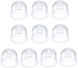 Loghohu 10Pcs Primer Bulb, 19 mm Fuel Primer Bulbs Clear Universal Carburettor Petrol Primer Bulb for Mower Cutter Blower Strimmer Hedge Trimmer Chainsaw