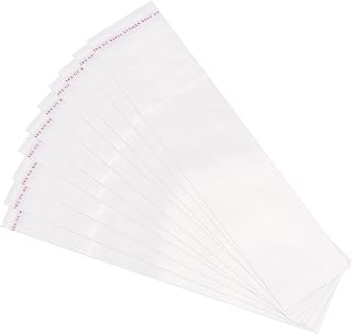 Clear Cello Bags, 1" x 3" Plastic Self Seal OPP Cello/Treat Bags 100 Pcs Cello Poly Bags for Cookie Candy Jewelry Gifts, Clear
