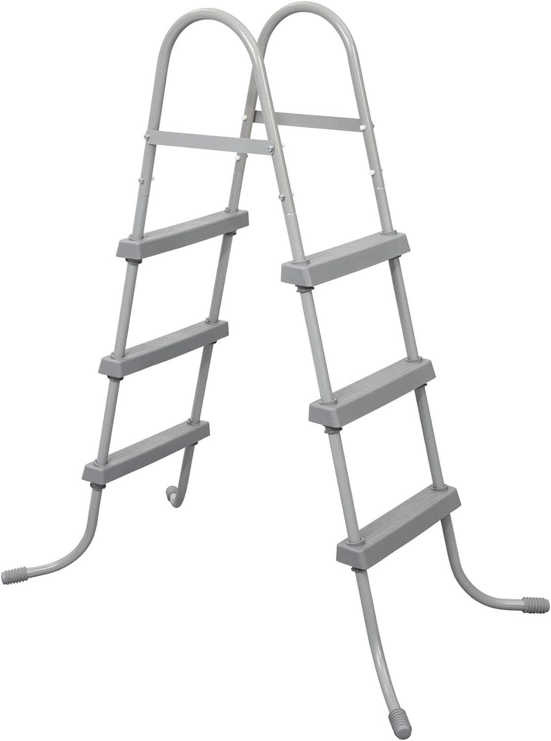 Bestway Flowclear Steel A-Frame Pool Ladder with Hand Rail, 42-in