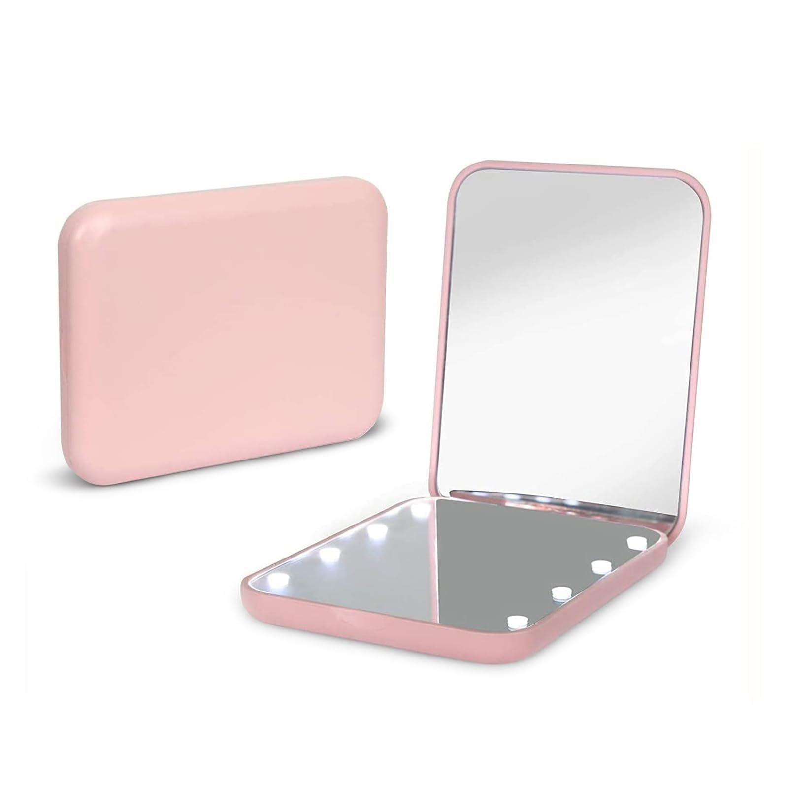 Kintion Pocket Mirror, 1X/3X Magnification LED Compact Travel Makeup Mirror with