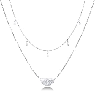 PAVOI Gold Layered Necklaces for Women, 14K Plated Dainty Pendant Stack