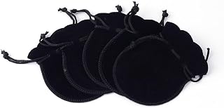 10Pcs Velvet Gift Pouches 3.54×2.75" Calabash Shape Drawstring Jewelry Pouches Gift Packaging Bags for Christmas Wedding Birthday Party Favors, Medium Violet Red