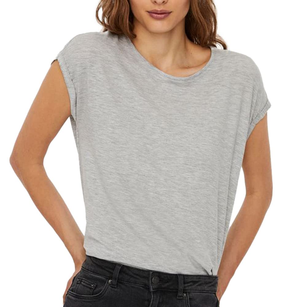 VERO MODA Vmava Plain Ss Top Gajrs Noos T-Shirt Women