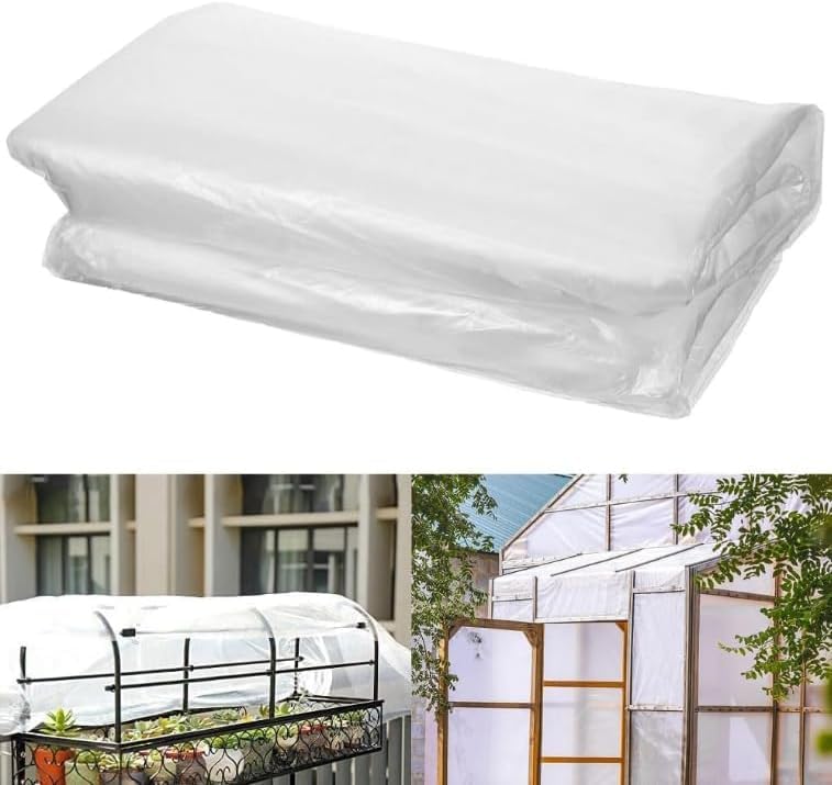 10ft x 26ft 6mil Clear Greenhouse Plastic Sheeting Green House Sheet UV Resistan