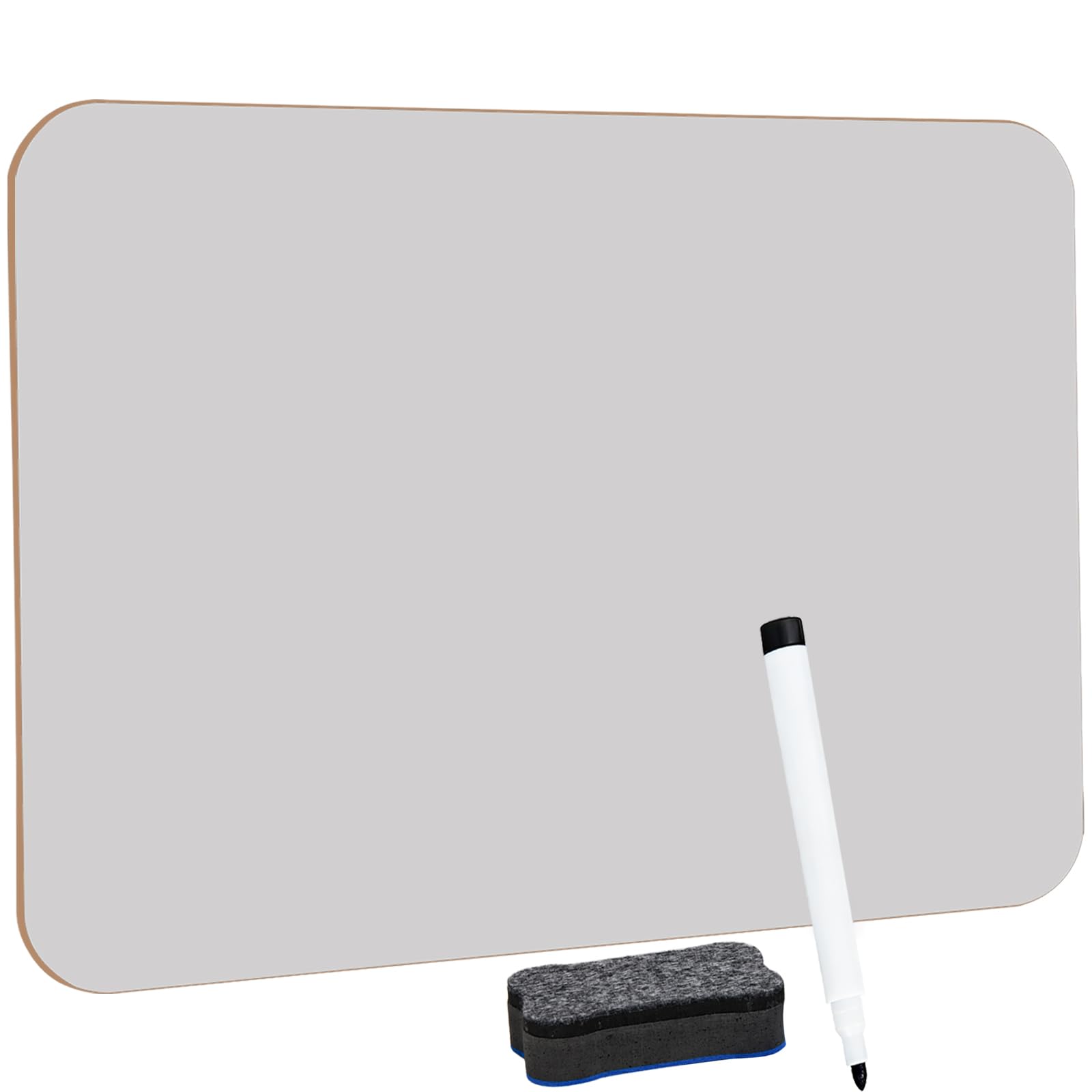 Hisredsun Double Sided Mini A4 Whiteboard for School Home Office | With Pen and 