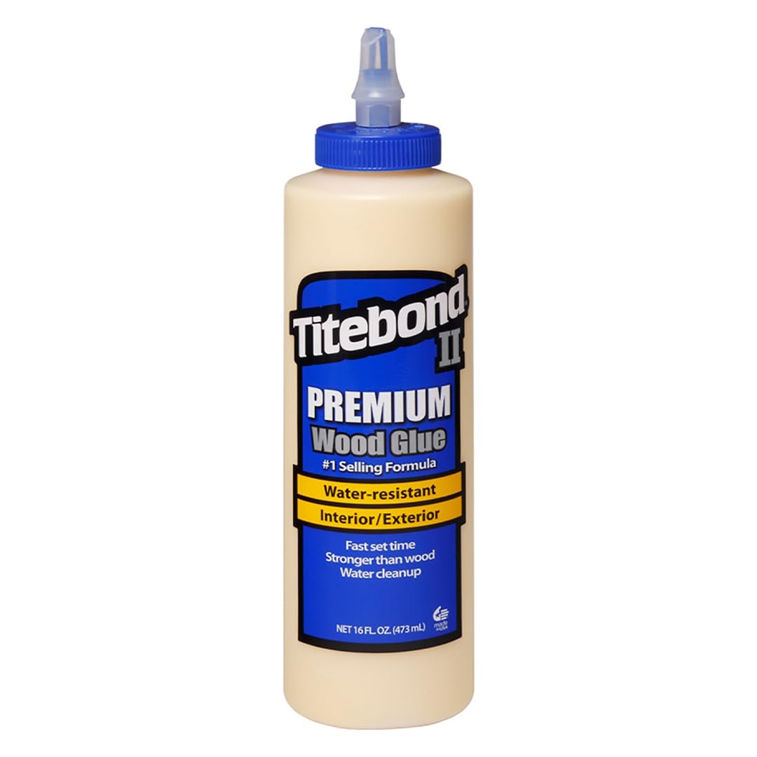Titebond II Premium Wood Glue 16 Oz. – Honey Cream, 5004 | Premium Wood Glue (16
