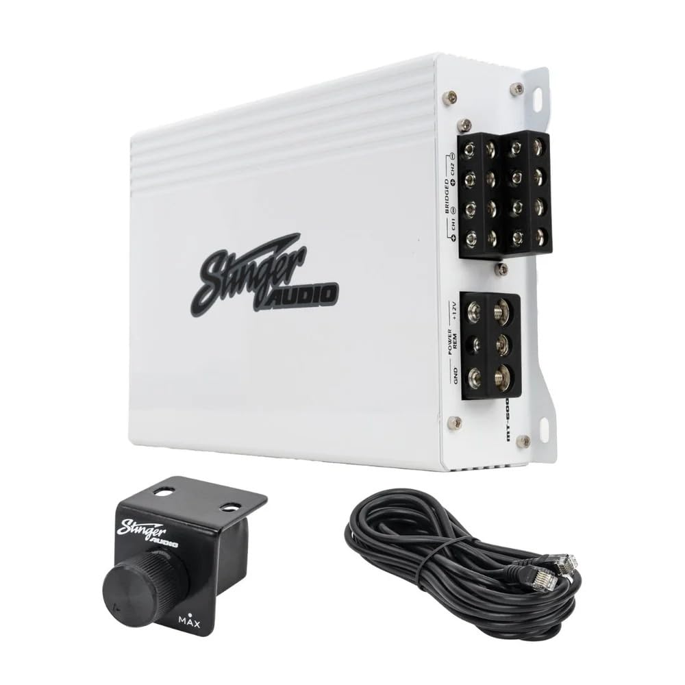 Stinger Audio MT-600.4M Marine 4-Channel 1000W Class D Car Audio Amplifier | Dig