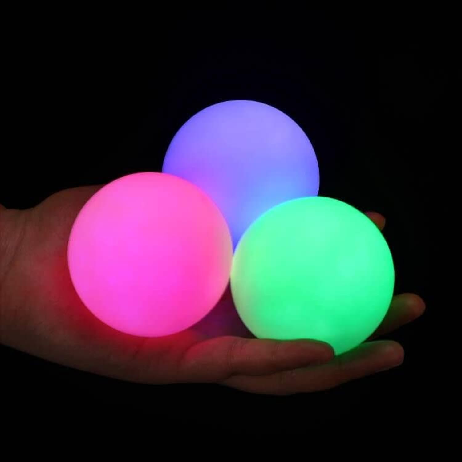 POITOI Juggling Balls Light Up Juggling Ball Glow in The Dark Juggling Balls USB