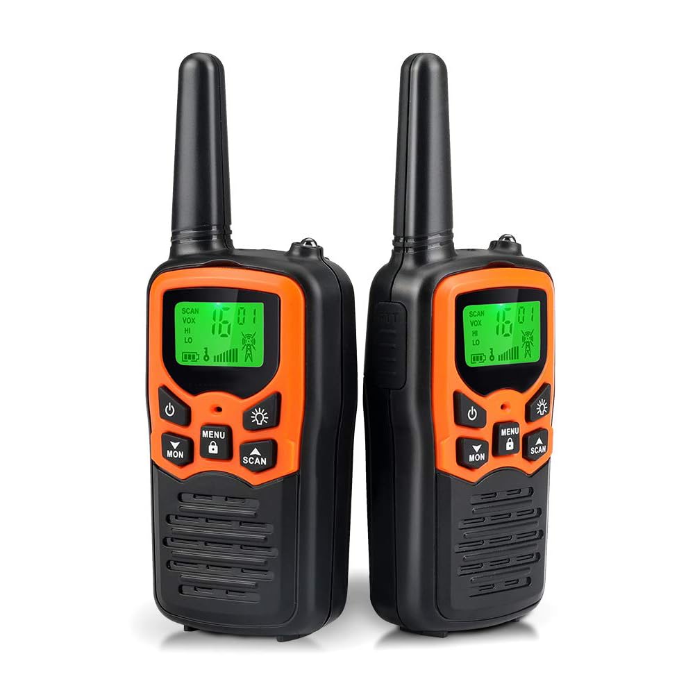 MOICO Walkie Talkies for Adults, 22 Channel Long Range FRS Two-Way Radios | 2 Pa