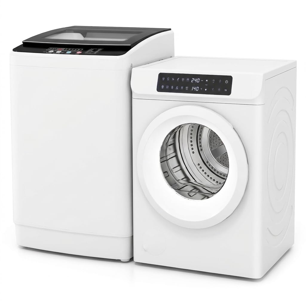 Auertech Large Washer and Dryer Combo, 35lbs Washer & 3.6 Cu.Ft Dryer | 35 lbs F