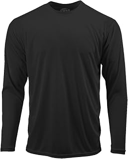 Joe's USA Men’s Long Sleeve Moisture-Wicking Athletic Shirt, Performance Quick-Dry Active Tee (XS-4XL, Tall Sizes)
