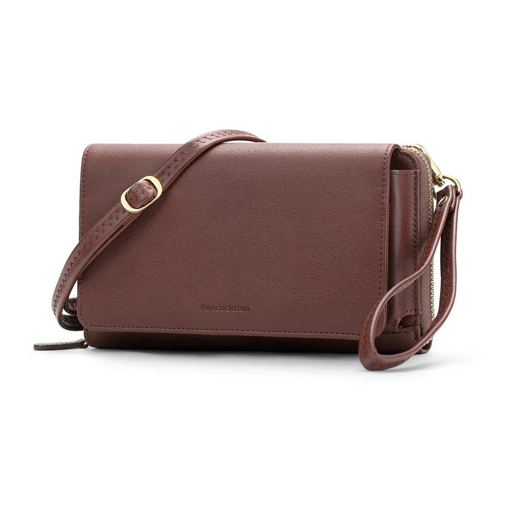 Peacocktion RFID Crossbody Wristlet Wallets for Women Wallet Purse