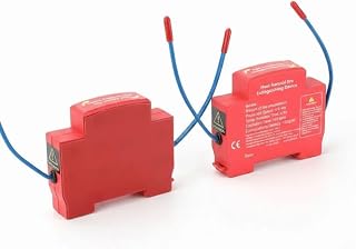 Automatic Aerosol Fire Extinguishing Device for Electrical Panel, 5-Second Rapid Suppression DIN Rail Mountable Compact Fire Suppression for Energy Storage System (2pcs)