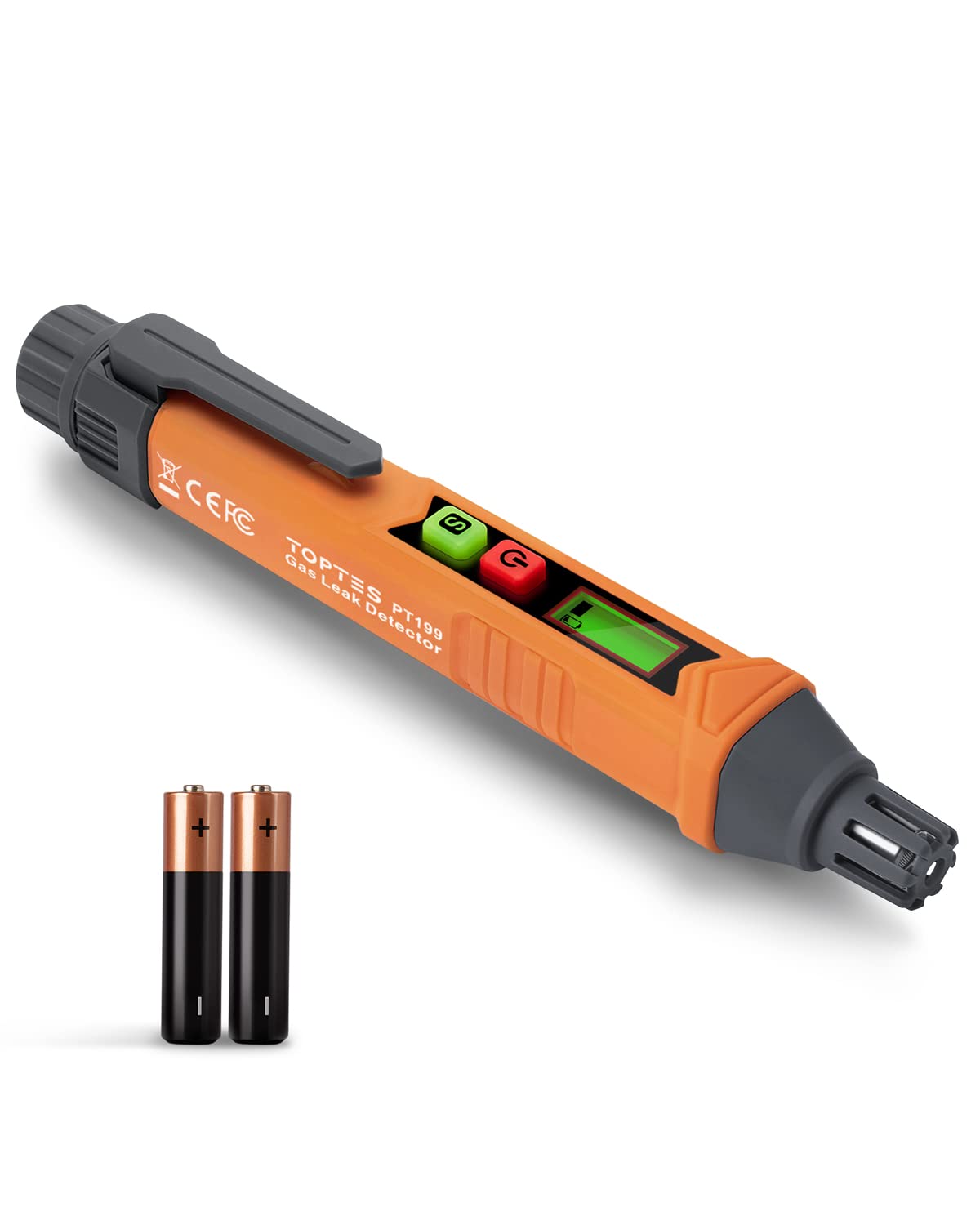 PT199 Natural Gas Leak Detector with Audible & Visual Alarm, Portable Gas Sniffe
