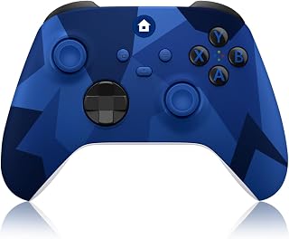 Xbox Controller Wireless Compatible with Xbox One S/X/Xbox Series S/X | Xbox One Controller with 3.5mm Audio Jack,with 2.4GHz Wireless Adapter,Camo Blue