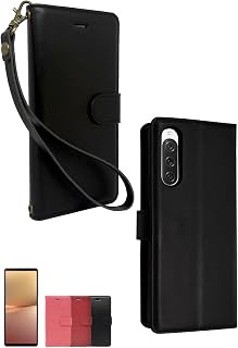 Sizkawil Xperia 10 v SO-52D SOG11 Notebook Type Case for Xperia 10v Cover Grace Case 1 PC Rich Black