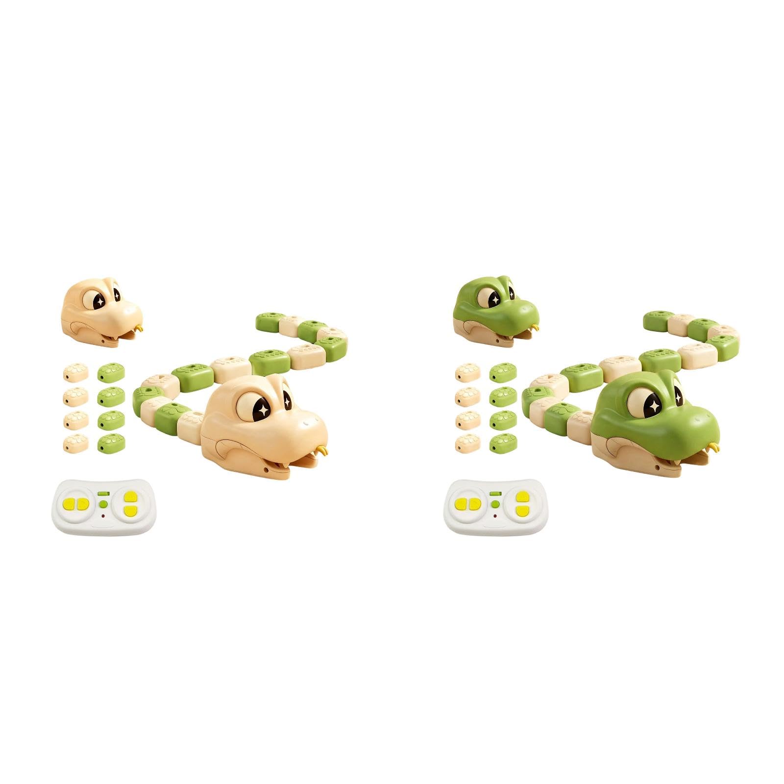 Fun Greedy Snake Game 2-Player Set, Remote Control Magnetic Snake Toys with Ligh
