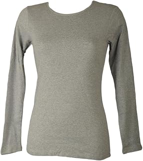 RAGNO D274AB Women's Long Sleeve Crew Neck Sweater in Warm and Soft Organic Cotton Item D274AB ML Giro