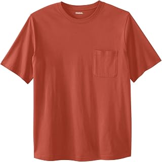 KingSize Shrink-Less Lightweight Pocket Crewneck T-Shirt