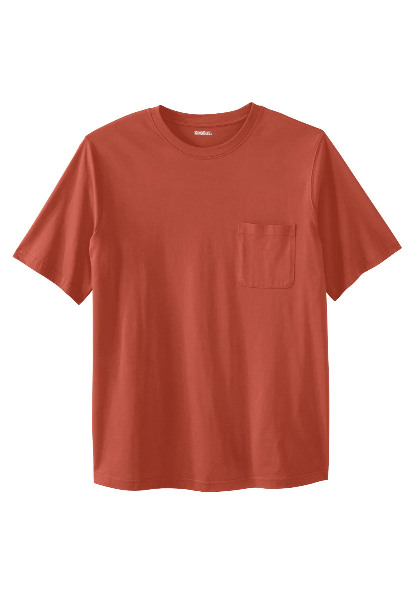 KingSize Shrink-Less Lightweight Pocket Crewneck T-Shirt