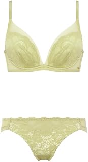 Amo Style DeepV Women's Bra & Panties Set 2 Classical Lace