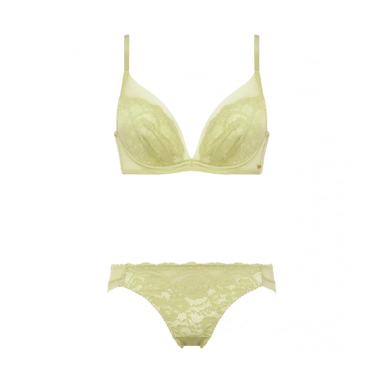 Amo Style DeepV Women's Bra & Panties Set 2 Classical Lace