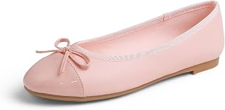 Feversole Women's Fashion Bow Tie Fashion Dress Ballet Flat, Round Toe Ballerina for Women