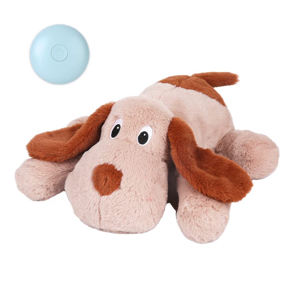 WEOK Puppy Heartbeat Stuffed Animal for Separation Anxiety Relief, Heartbeat Pup