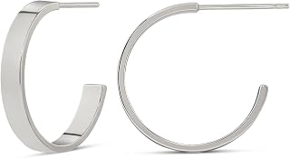 Amazon Essentials 14K Gold Plated Square Edge Hoop