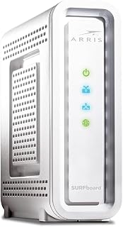 ARRIS (SB6190) - Cable Modem - DOCSIS 3.0 32x8 Gigabit Modem, [Check with your provider for compatibility]1 Gbps Port, 800 Mbps Max Speed, 2 Year Warranty - White