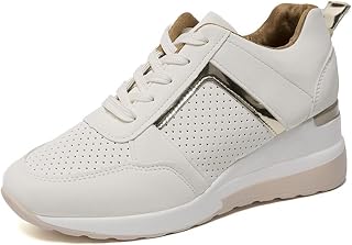 Women's Trainers Women's Shoes Wedge Heel Platform Cushioning Casual Shoes Trainers Elastic Breathable Sports Shoes Lightweight Jogging Sports Shoes Road Running Shoes