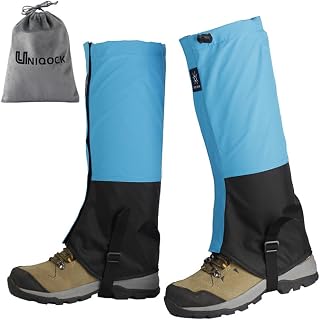 Mountain Climbing Gaiter, Waterproof, Breathable, Long Gaiter, Spats, Leg Cover, Ultra Lightweight, Compact, Water Repellent, Mud Protection, Sandproof, Mosquito Repellent, Highly Durable, Abrasion