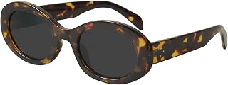 mosanana Oval Sunglasses for Women 90s Vintage Chunky Frame MS52371