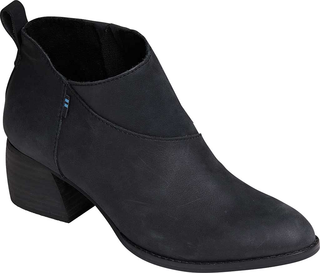 TOMS Women Leilani Black, Slouch Boots Women