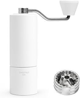 TIMEMORE C3S Manual Coffee Grinder TIMEMORE 36-level coarseness adjustment possible lightweight labor-saving portable easy to clean stainless steel coffee grinder (brush included) French Press Manual