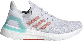 adidas Women's Ultraboost 20 Primeblue Running Shoe, Dark Grey/True Orange/Blue Spirit, 5.5 M US