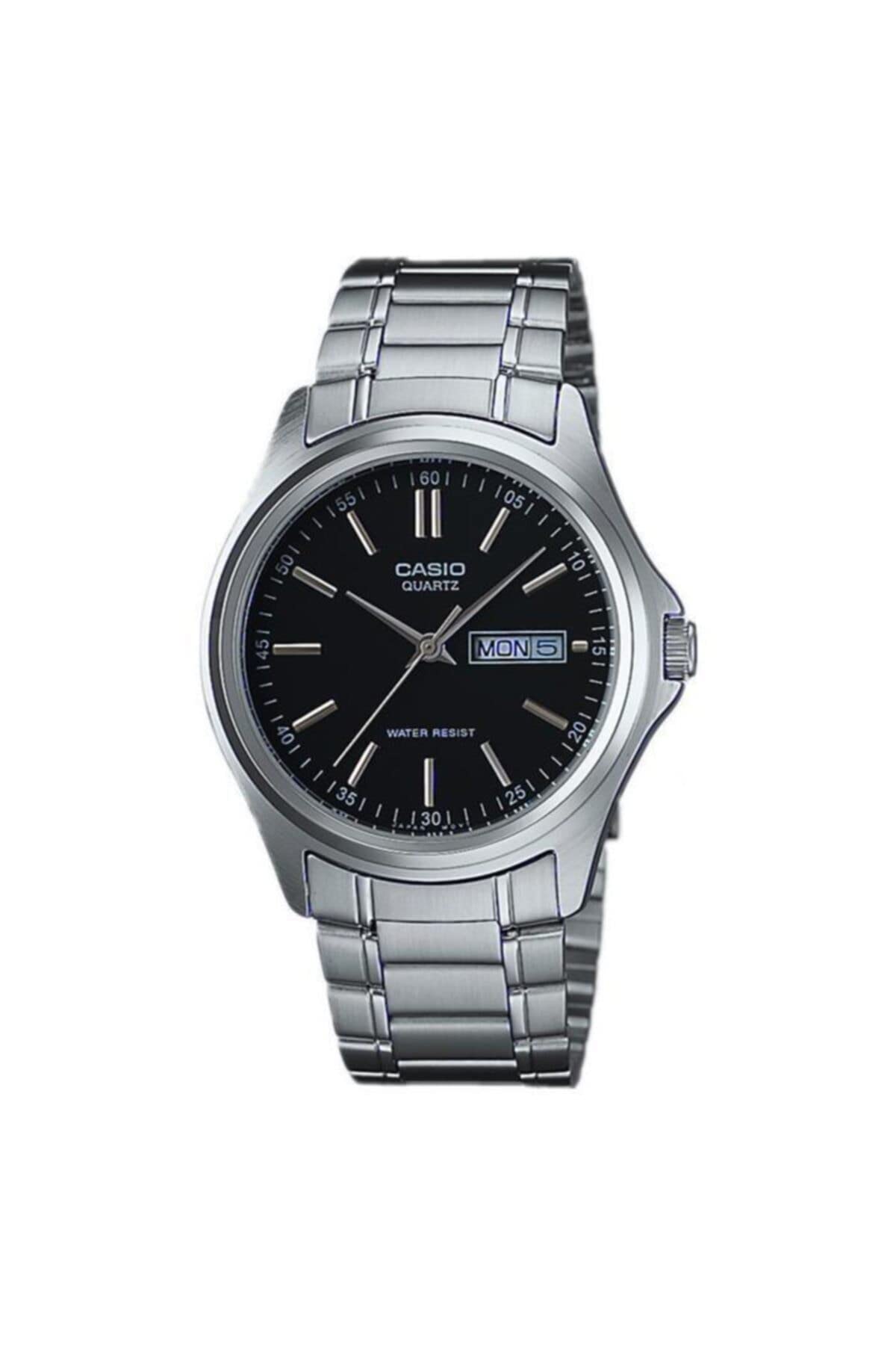Casio Classic Silver Watch MTP1239D-1A, Black, Casual