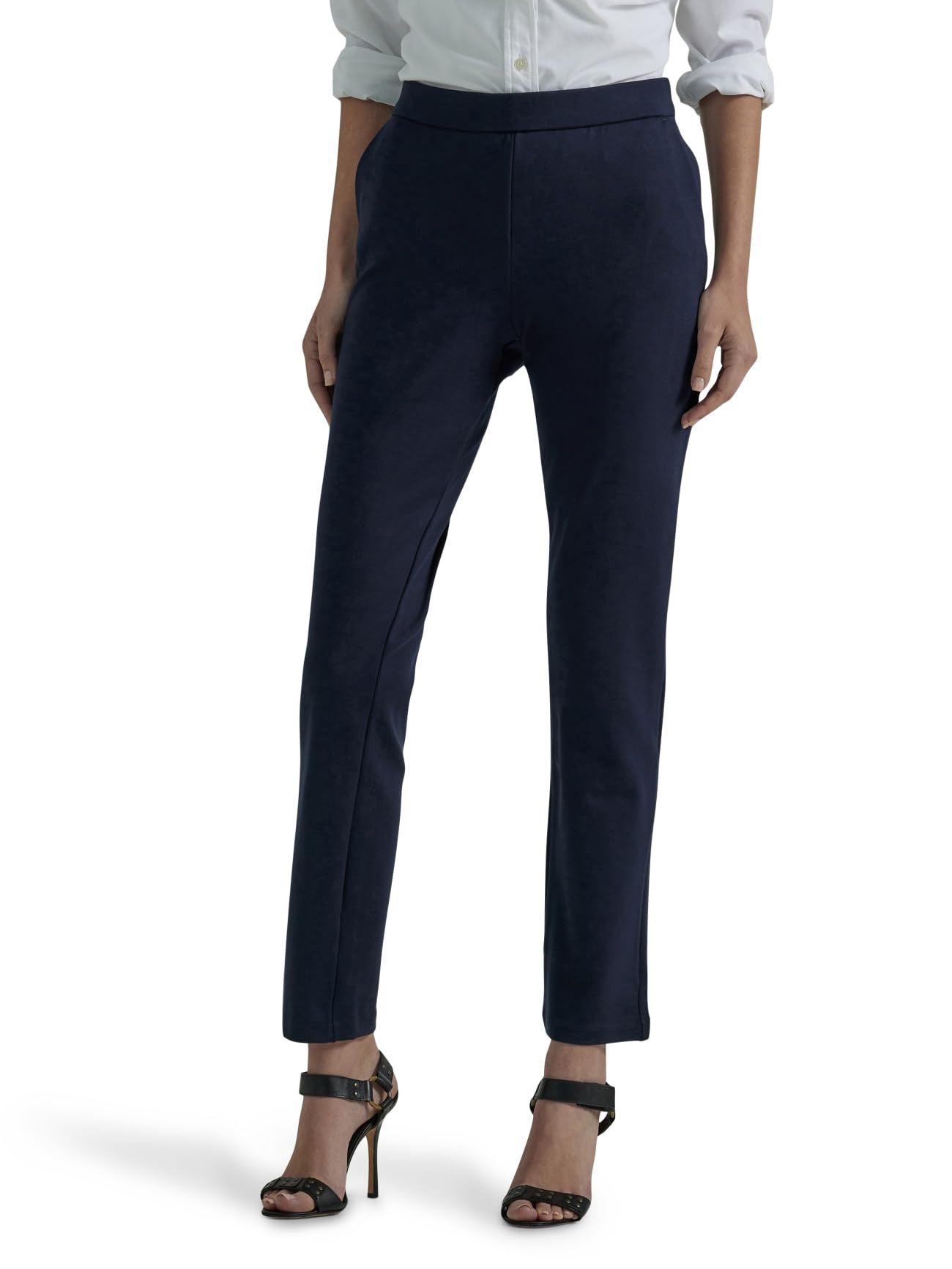 Lee Women's Petite Ultra Lux Mid Rise Slim Fit Ankle Pant