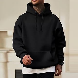 Herren Damen Baumwolle Pullover Hoodie Kordelzug Kapuze Langarm Casual Sweatshirt