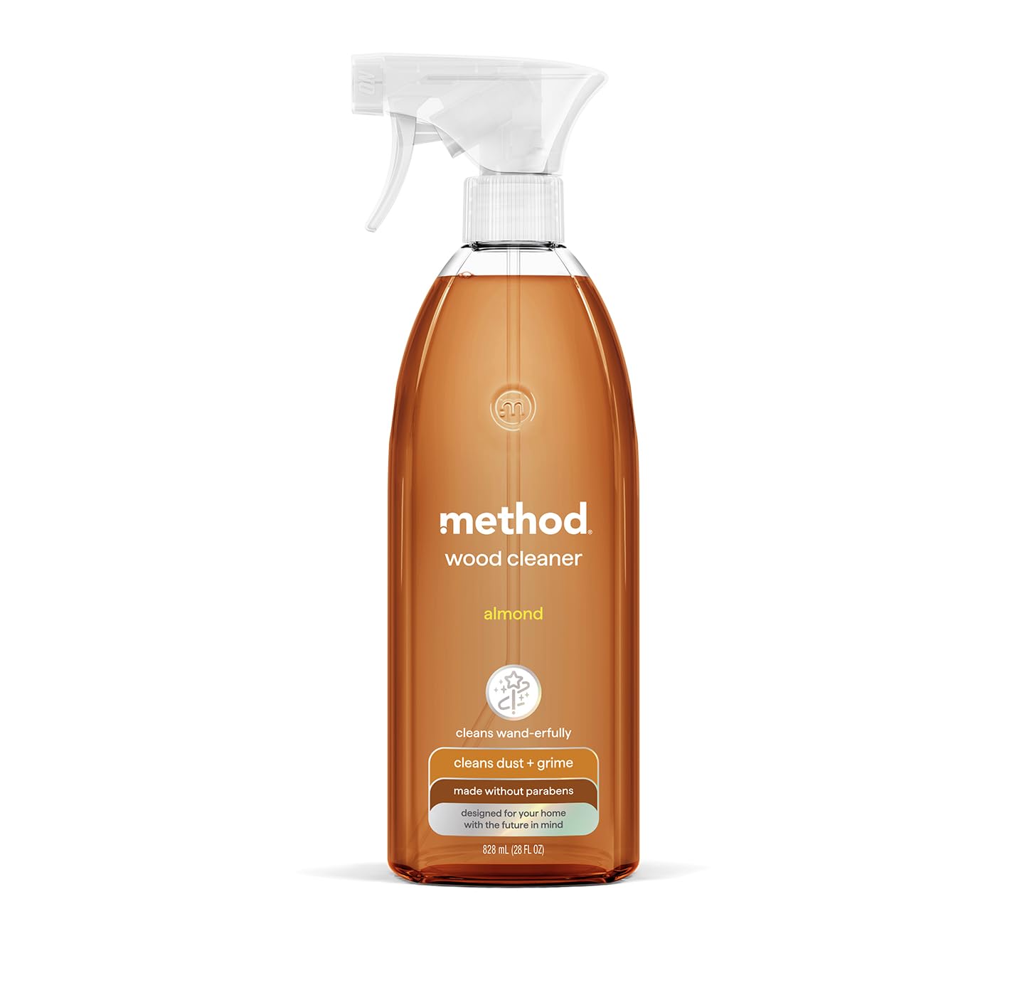 method Daily Wood Cleaner, Almond, 28 fl oz | Removes Dust & Grime, No Greasy Re